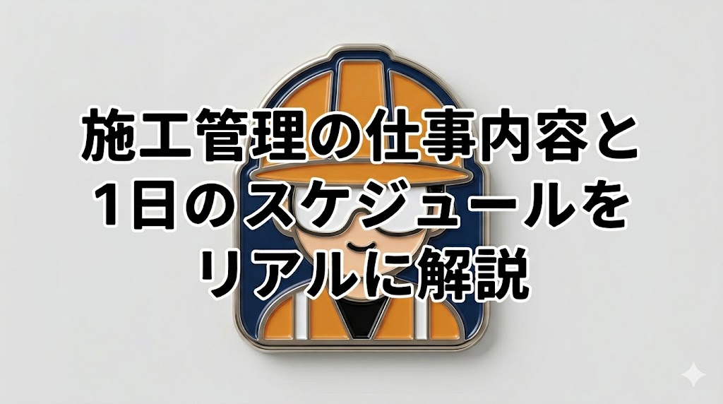施工管理の仕事内容と1日の流れ｜現場18年のリアルなスケジュールを公開