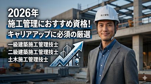 2026年 施工管理におすすめ資格！キャリアアップに必須の厳選