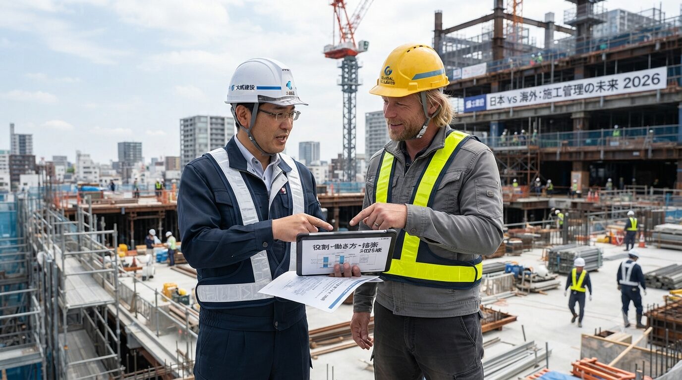 日本と海外の施工管理は何が違う？現役18年が比較する役割・働き方・技術【2026年版】