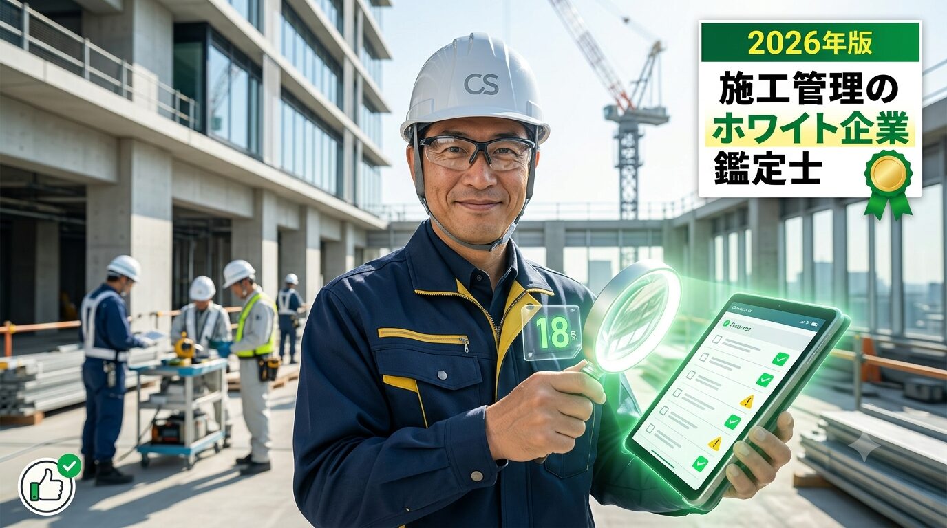 施工管理のホワイト企業の見分け方|現役18年が教える「当たり会社」7つの特徴と危険なサイン【2026年版】
