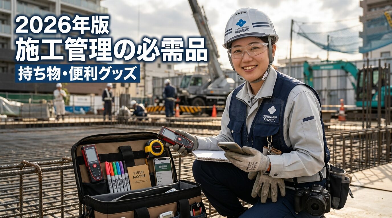 施工管理の持ち物・便利グッズ|現役18年が現場で本当に使う必需品リスト【2026年】