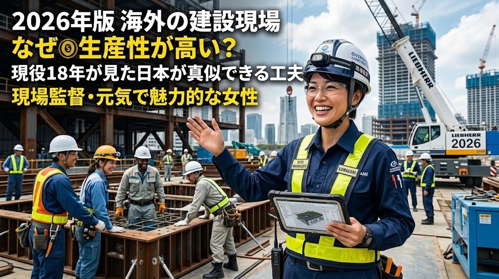 海外の建設現場はなぜ生産性が高い?現役18年が見た日本が真似できる工夫【2026年版】